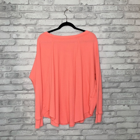 Free People We The Free Love Bug Thermal Coral size L - Picture 3 of 7